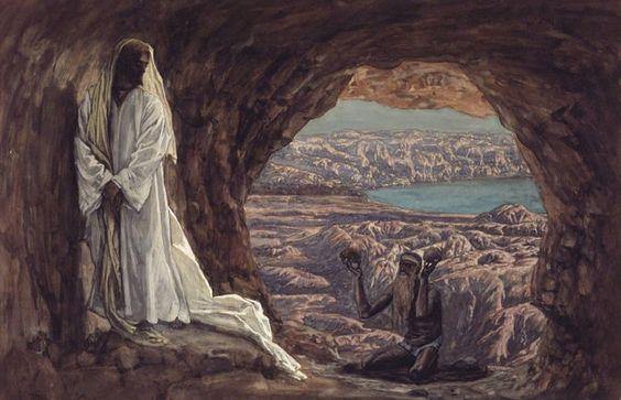 Jesus tentado no deserto James Jacques Joseph Tissot