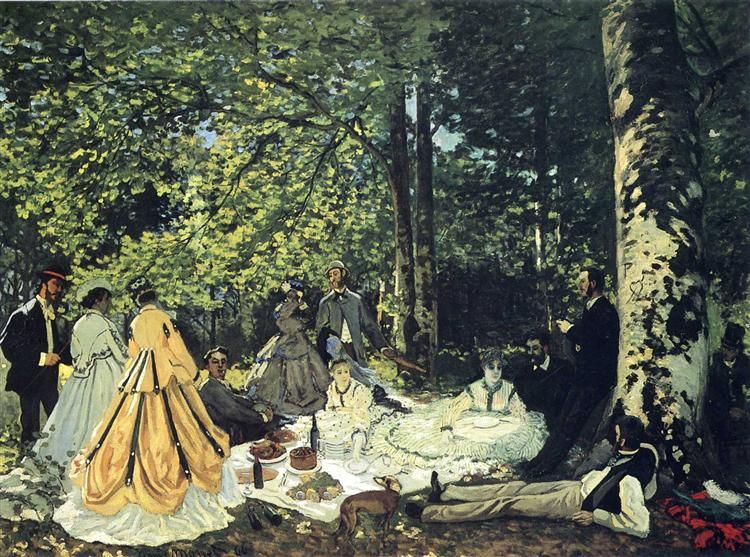 Almoço na Relva (Claude Monet) - Reprodução com Qualidade Museu