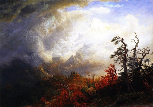 Paisagem de outono (Albert Bierstadt) - Reprodução com Qualidade Museu