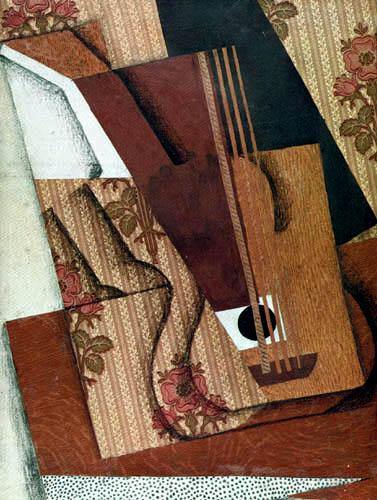 A guitarra (Juan Gris) - Reprodução com Qualidade Museu