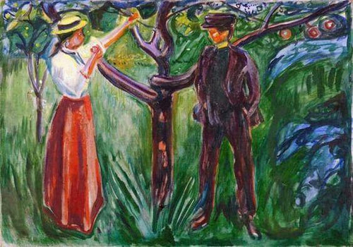 Adão e Eva (Edvard Munch) - Reprodução com Qualidade Museu
