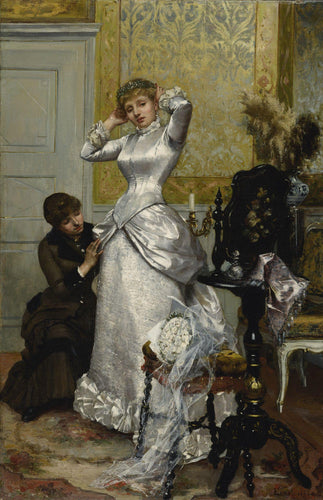 Vestindo a Noiva (Rudolf Ernst) - Reprodução com Qualidade Museu