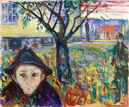 Ciúme no jardim (Edvard Munch) - Reprodução com Qualidade Museu