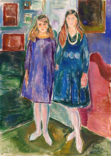 Dois adolescentes (Edvard Munch) - Reprodução com Qualidade Museu