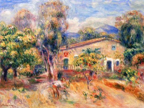 A Fazenda em Collettes, Cagnes (Pierre-Auguste Renoir) - Reprodução com Qualidade Museu