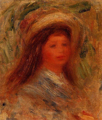Cabeça de mulher (Pierre-Auguste Renoir) - Reprodução com Qualidade Museu