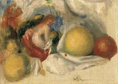 Estudo de frutas e nudez (Pierre-Auguste Renoir) - Reprodução com Qualidade Museu