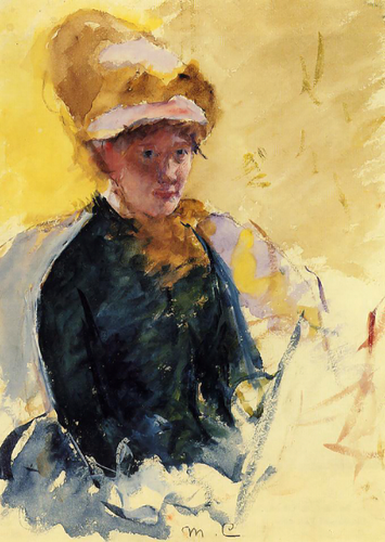 Auto-retrato (Mary Cassatt) - Reprodução com Qualidade Museu