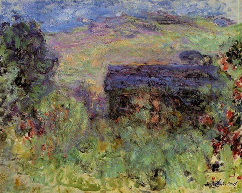 A casa vista através das rosas (Claude Monet) - Reprodução com Qualidade Museu