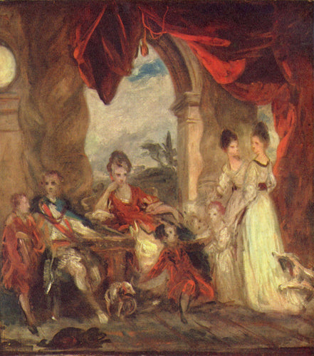 Retrato do quarto duque de Marlborough e sua família