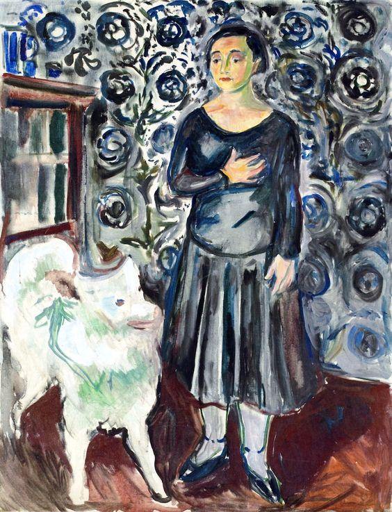 Mulher com Samoieda (Edvard Munch) - Reprodução com Qualidade Museu