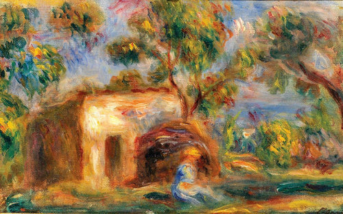 The Cabin In Cagnes (Pierre-Auguste Renoir) - Reprodução com Qualidade Museu