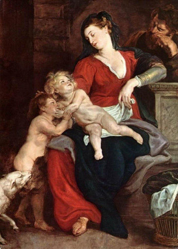 A Sagrada Família com a Cesta (Peter Paul Rubens) - Reprodução com Qualidade Museu