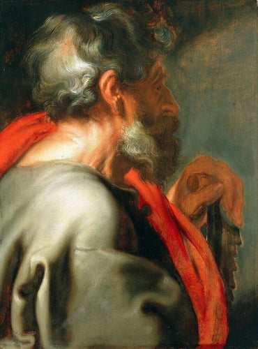 O Apóstolo Simão (Anthony van Dyck) - Reprodução com Qualidade Museu