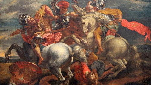 A Batalha de Anghiari (Peter Paul Rubens) - Reprodução com Qualidade Museu