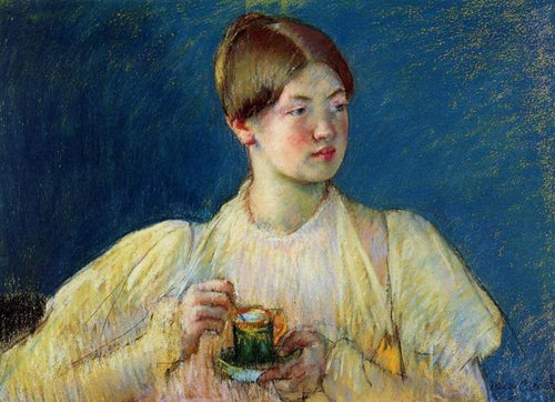 A xícara de chá (Mary Cassatt) - Reprodução com Qualidade Museu