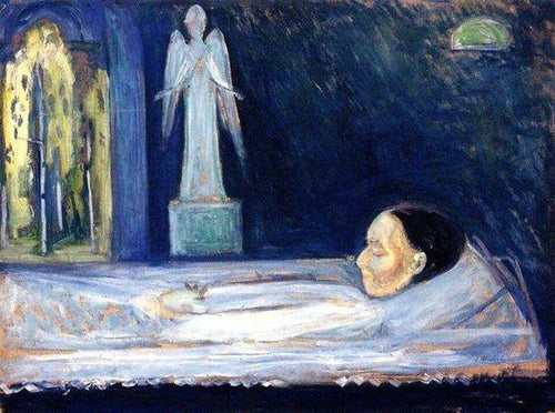O anjo da morte (Edvard Munch) - Reprodução com Qualidade Museu