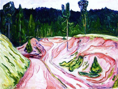 De Thuuingerwald (Edvard Munch) - Reprodução com Qualidade Museu