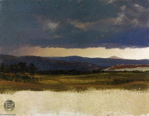 Hudson Valley Near Olana, Nova York (Frederic Edwin Church) - Reprodução com Qualidade Museu