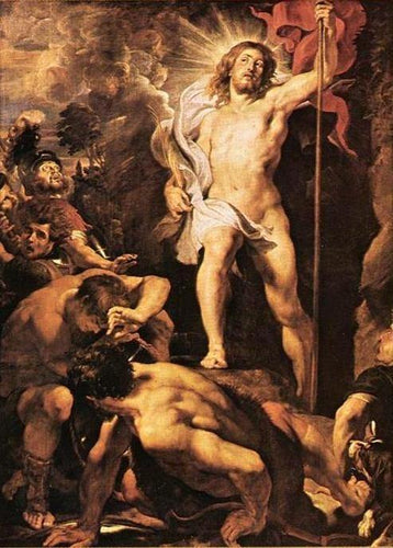 A Ressurreição de Cristo - Painel do Meio (Peter Paul Rubens) - Reprodução com Qualidade Museu
