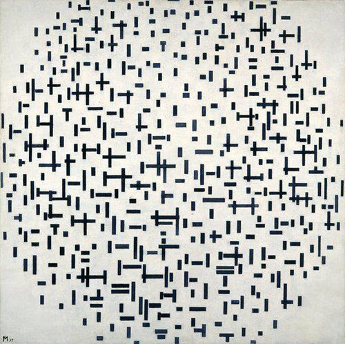 Composição (Piet Mondrian) - Reprodução com Qualidade Museu