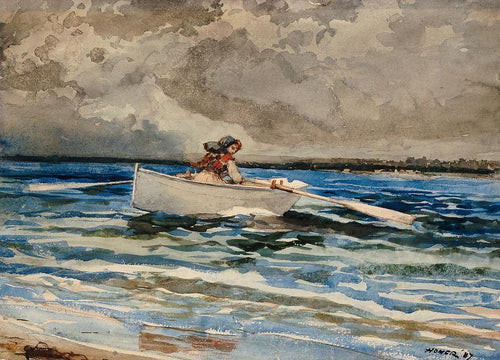 Remo no pescoço de Prouts (Winslow Homer) - Reprodução com Qualidade Museu