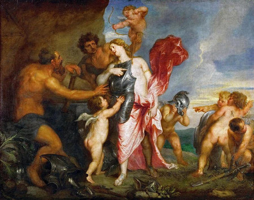 Hhetis recebe as armas de Hefesto para Aquiles (Anthony van Dyck) - Reprodução com Qualidade Museu