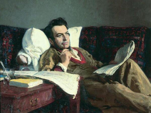 Retrato do compositor Modest Petrovich Mussorgsky