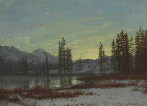Neve nas Montanhas Rochosas (Albert Bierstadt) - Reprodução com Qualidade Museu