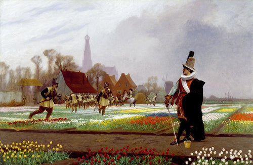 Duelo entre as tulipas (Jean-Leon Gerome) - Reprodução com Qualidade Museu
