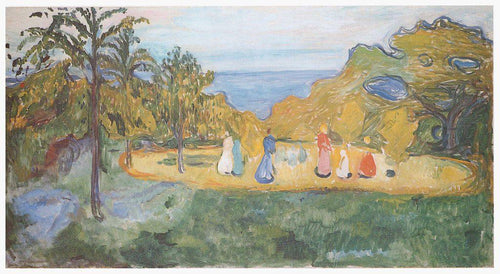 Verão no parque - The Linde Frieze (Edvard Munch) - Reprodução com Qualidade Museu