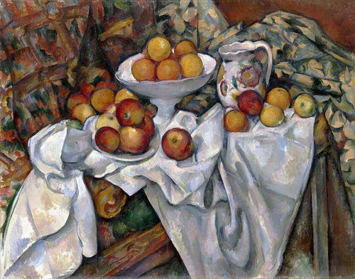 Maçãs E Laranjas (Paul Cézanne) - Reprodução com Qualidade Museu