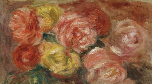 Natureza morta com rosas (Pierre-Auguste Renoir) - Reprodução com Qualidade Museu
