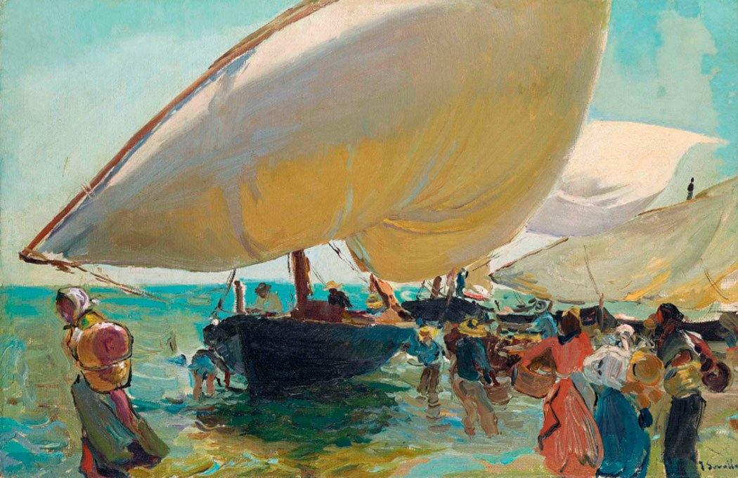 O retorno dos barcos (Joaquin Sorolla) - Reprodução com Qualidade Museu