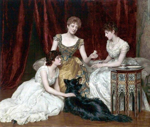 As três filhas de William Reed (John Collier) - Reprodução com Qualidade Museu