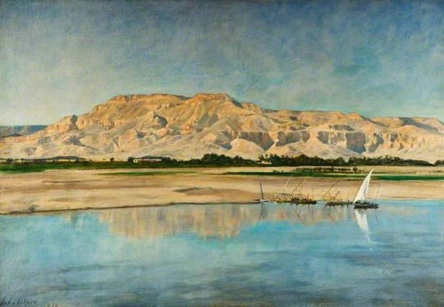 Theban Hills de Luxor (John Collier) - Reprodução com Qualidade Museu