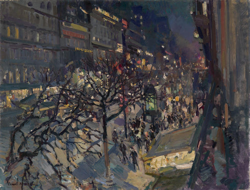 Boulevard Montmartre à noite
