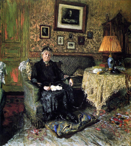 Mme Adrien Benard em seu salão - Replicarte