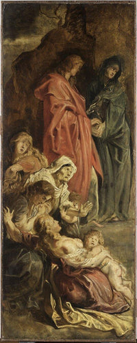 O levantamento da cruz - painel esquerdo (Peter Paul Rubens) - Reprodução com Qualidade Museu