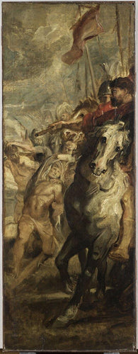 O levantamento da cruz - painel direito (Peter Paul Rubens) - Reprodução com Qualidade Museu