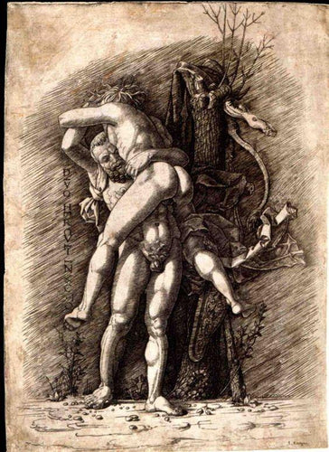 Hércules e Antaeus - Andrea Mantegna