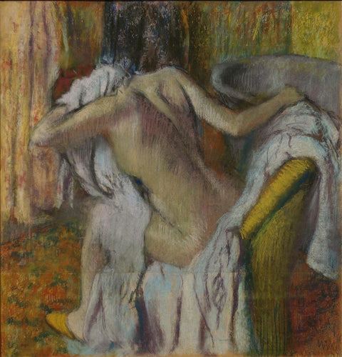 Depois do banho, mulher se enxugando (Edgar Degas) - Reprodução com Qualidade Museu