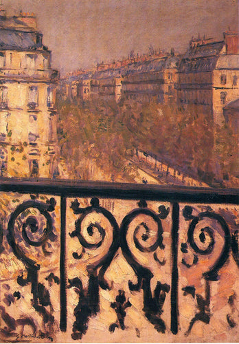 Uma varanda em Paris (Gustave Caillebotte) - Reprodução com Qualidade Museu