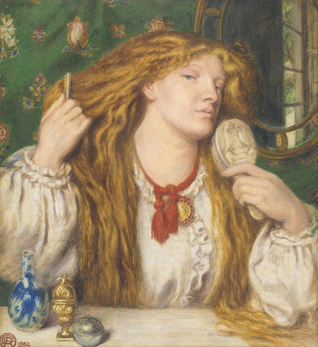 Mulher penteando o cabelo - Replicarte