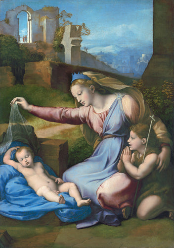 Madonna com o Diadema Azul (Rafael) - Reprodução com Qualidade Museu