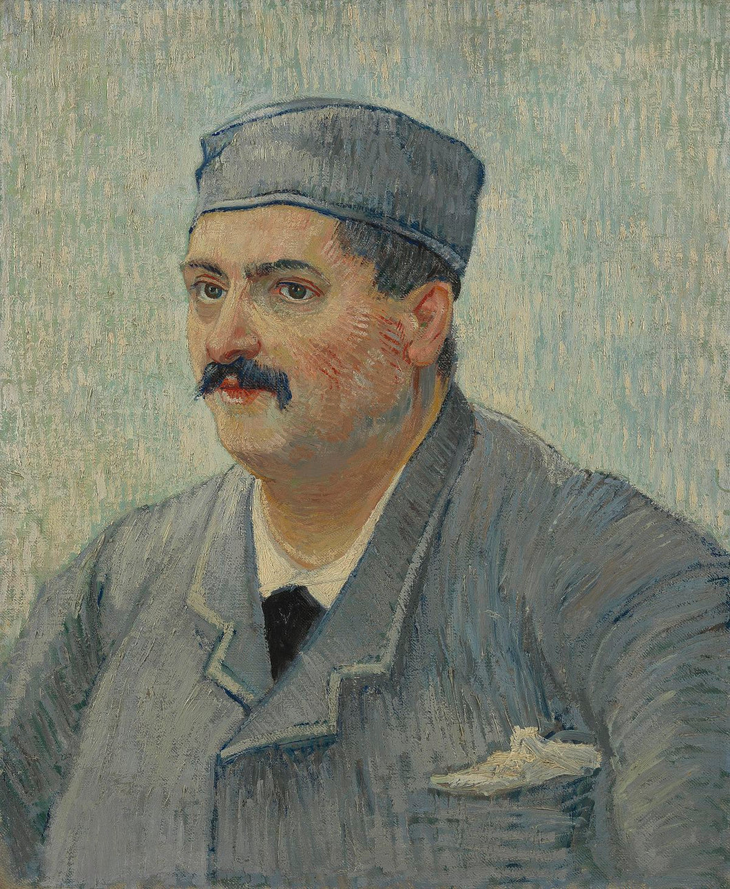 Retrato de um homem com boné (Vincent Van Gogh) - Reprodução com Qualidade Museu