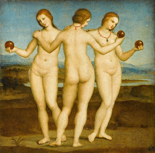 As três graças (Rafael) - Reprodução com Qualidade Museu