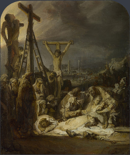 A lamentação sobre o Cristo morto (Rembrandt) - Reprodução com Qualidade Museu