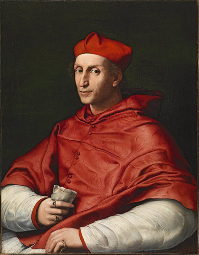 Retrato do Cardeal Bibbiena (Rafael) - Reprodução com Qualidade Museu