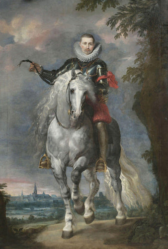 Retrato de Don Rodrigo Calderon a cavalo (Peter Paul Rubens) - Reprodução com Qualidade Museu